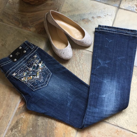 Miss Me Signature Rise Boot Cut Jeans (NWOT; size 28) - Picture 2 of 16